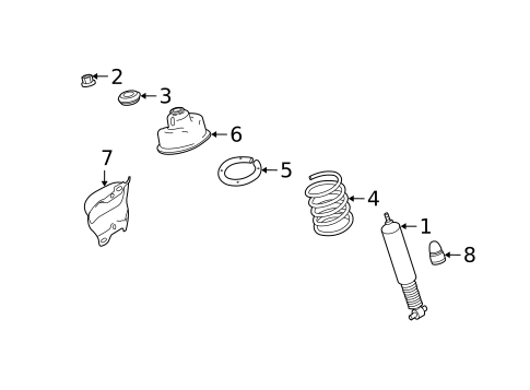 Shocks & Struts for 2003 Volvo XC90 #0