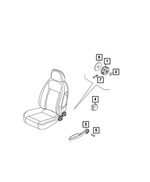 68121948AA - Interior Trim: Seat Screw for Mopar Image