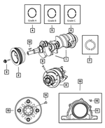 68102977AB - 5.7L Gas; Engine: Crankshaft Bearing Package for Mopar Image