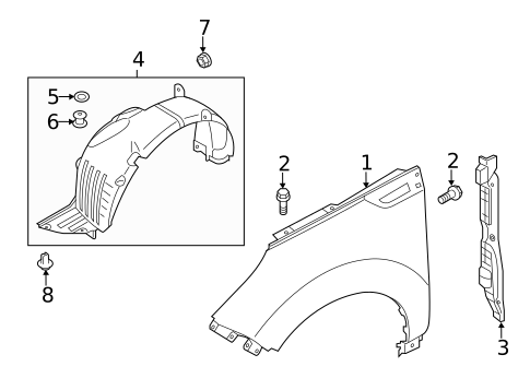 Fender & Components for 2015 Kia Soul EV #0