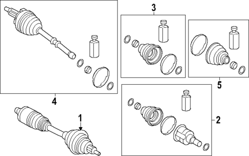 Drive Axles for 2025 Genesis Electrified GV70 #0