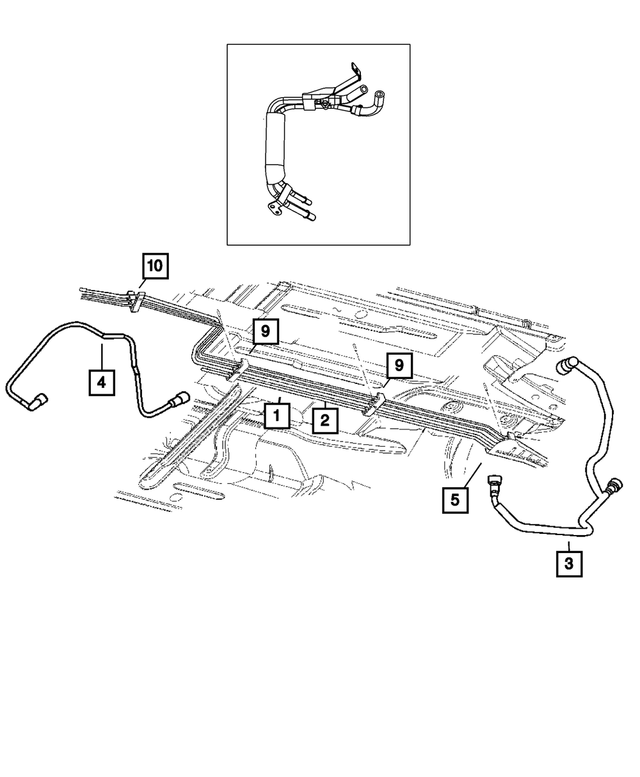 4581407AA - : Fuel Supply Tube for Mopar Image