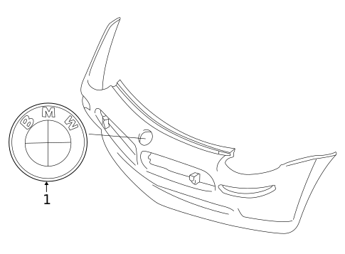 Exterior Trim - Front Bumper for 2000 BMW Z8 #0