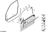 51727390750 - Vehicle Trim: Door Weatherstrip for BMW Image