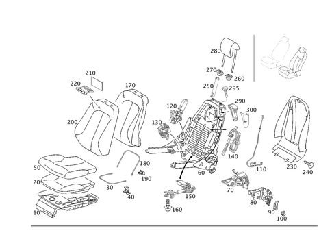 Left Seat for 1998 Mercedes-Benz CL500 #0