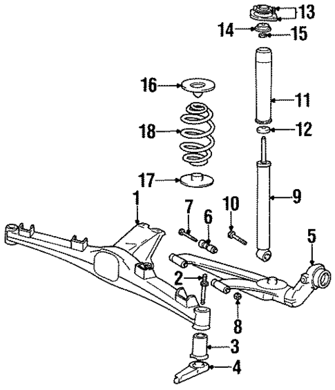 Rear Suspension for 1997 BMW 318ti #1