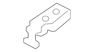 8W0886193 - Body: Mount Bracket Clamp for Audi Image