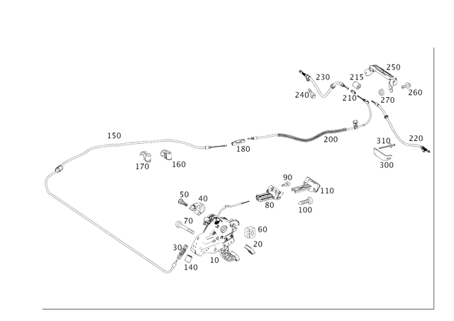 2124200384 - Brakes: Foot-Operated Prkg. Brake for Mercedes-Benz: CLS400, CLS550, CLS63 AMG, CLS63 AMG S, E250, E350, E400, E550, E63 AMG, E63 AMG S Image image