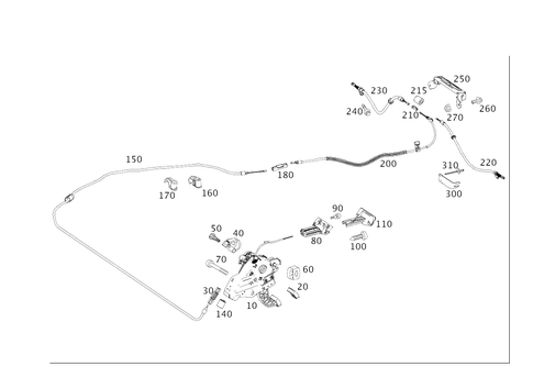 Foot Operated Parking Brake for 2012 Mercedes-Benz CLS 63 AMG&reg; #0