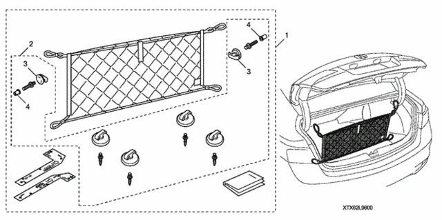 Cargo Net for 2019 Acura ILX #0