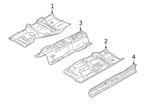 Floor & Rails for 2010 INFINITI M45 #0
