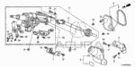 90361S7S003 - Chassis: NUT, PAINT CUTTING (6MM) for Acura Image