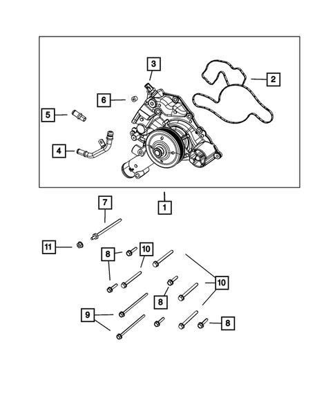 Water Pump and Related Parts for 2015 Ram 3500 #0