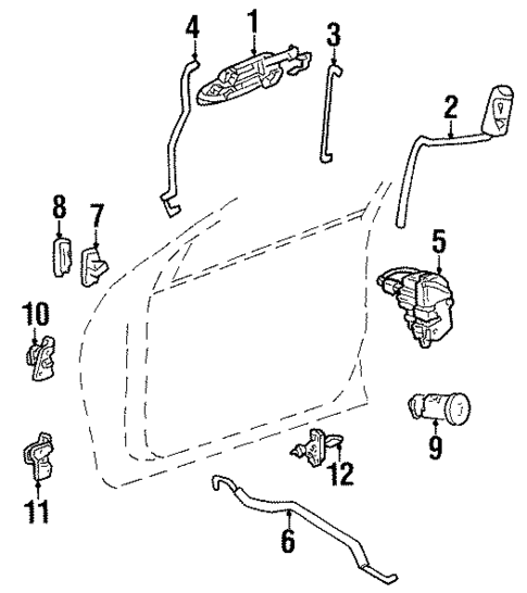 Lock & Hardware for 2000 Chrysler LHS #1