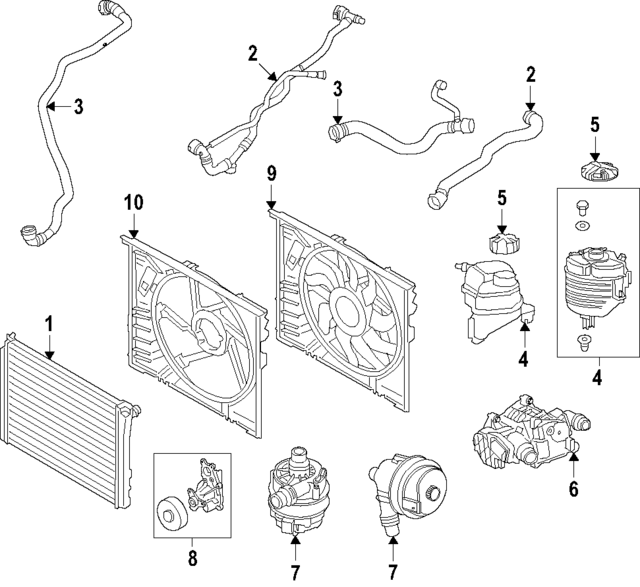 11515A12C80 - Cooling System: Water Pump for BMW Image