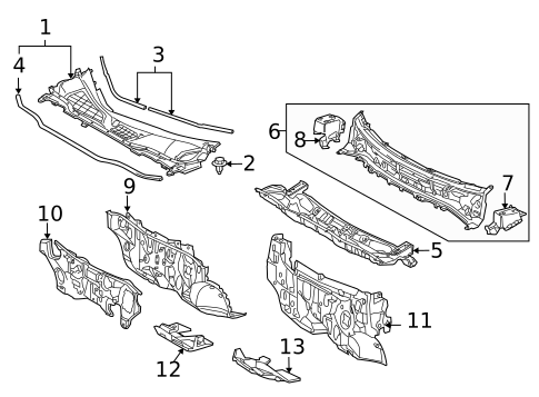Cowl for 2011 Lexus RX350 #0