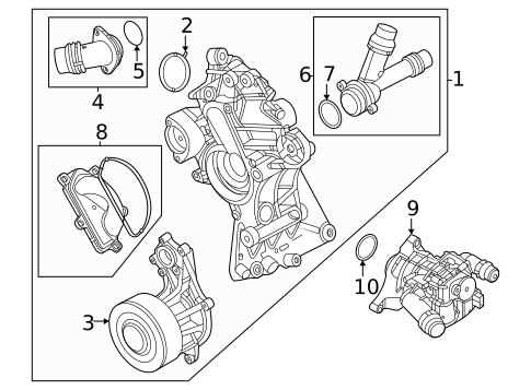 Thermostat & Housing for 2026 BMW X3 #0