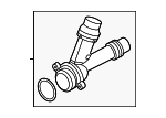11515A553A0 - Cooling System: Connector for BMW Image