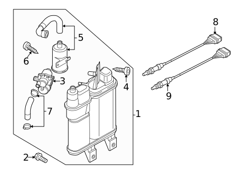 Emission Components for 2014 Volkswagen Beetle #1