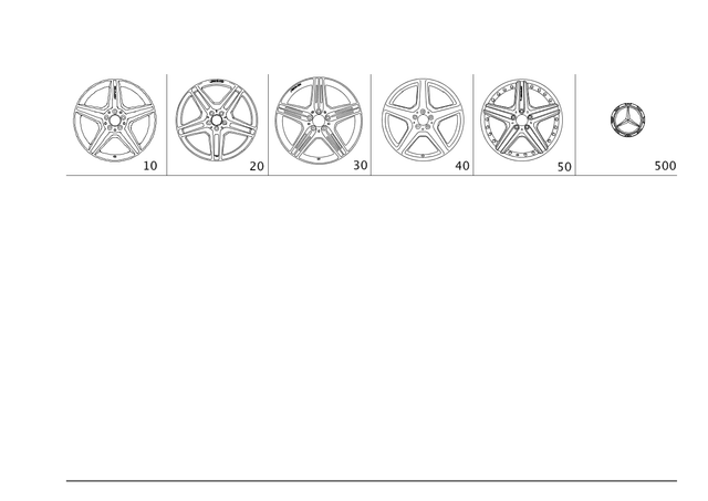 4000900 - Wheels and Accessories: Wheel Trim for Mercedes-Benz Image