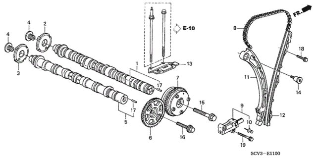Camshaft - Cam Chain for 2005 Honda Element #0