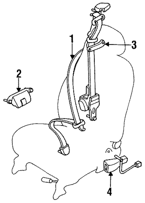 Seat Belt for 1995 Mazda MX-3 #0