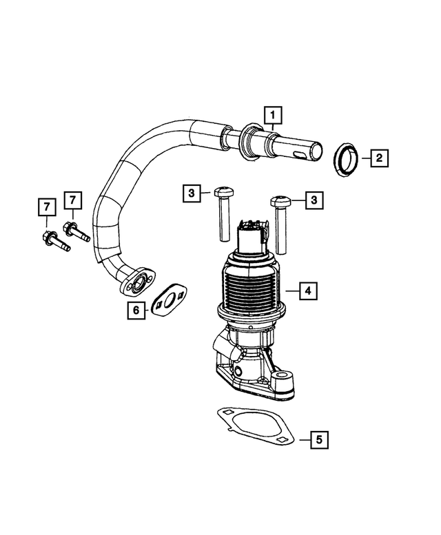 53032853AC - Emission Controls: Egr Tube for Mopar Image image