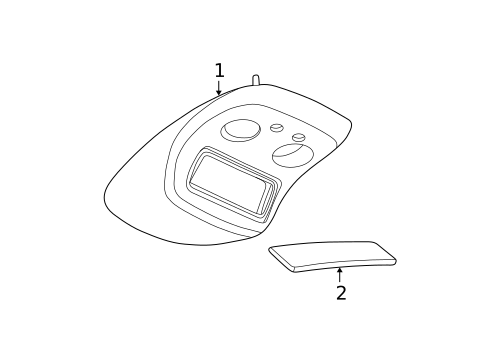 Overhead Console for 2006 Chevrolet Suburban 2500 #1