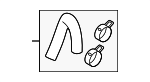 282913N000 - Cooling System: Inlet Hose for Hyundai Image