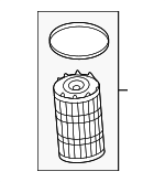 6M198405F - Engine: Oil Filter for Audi: A6 allroad, A6 Quattro, A7 Sportback, A8 Quattro, Q7, Q8, RS Q8, RS5, RS5 Sportback, RS6 Avant, RS7 Sportback, S4, S5, S5 Sportback, S6, S7 Sportback, S8, SQ5, SQ5 Sportback, SQ7, SQ8 Image