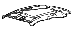 LJ8Z5851916MX - Body: Headliner for Ford Image