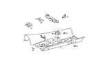 1266100936 - Frame Floor Unit: Bracket for Mercedes-Benz Image
