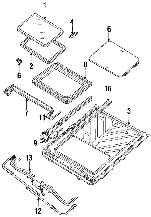 Sunroof for 1988 Cadillac Fleetwood #0