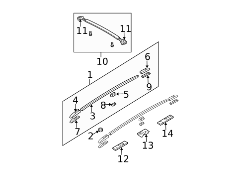 Luggage Carrier for 2009 Kia Sorento #0
