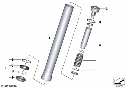 Telescopic Forks, Telelever for 2014 BMW-Motorrad S 1000 R #0