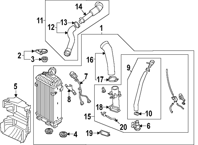 282742S380 - : Air Guide for Hyundai Image
