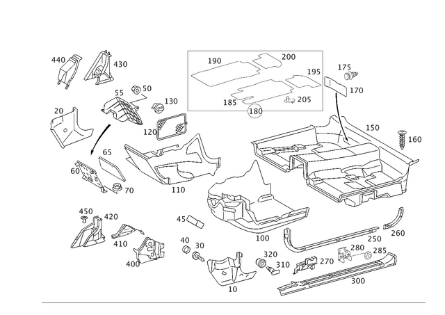 2206840837 - Panelling: Support for Mercedes-Benz Image image