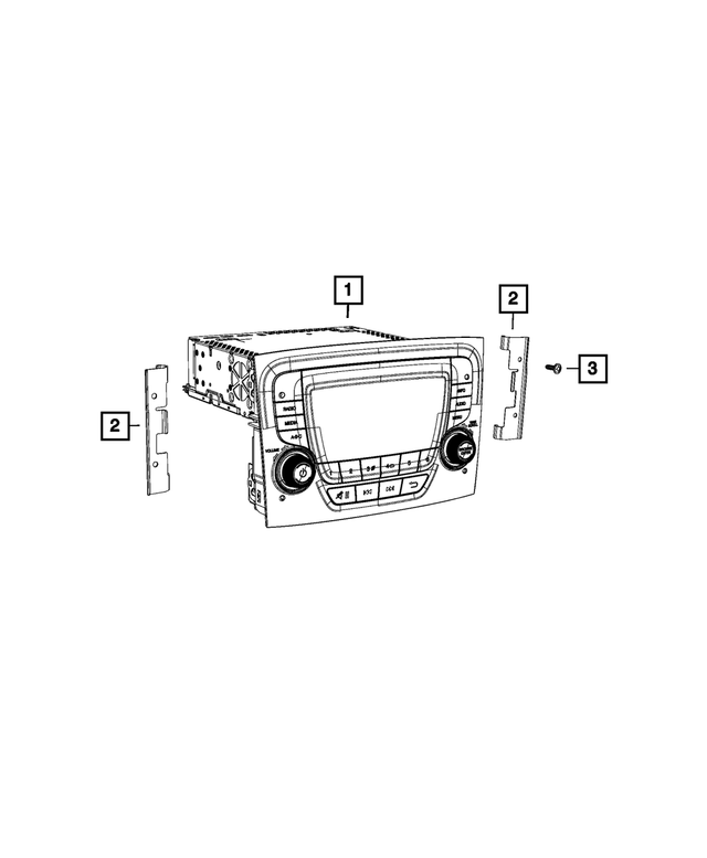 68414662AA - Electrical: Radio Bracket, Right for Mopar Image