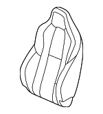 81527T38A21 - Body: Seat Back Pad for Honda Image