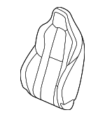 81521T38A01ZA - Body: Seat Back Cover for Honda Image
