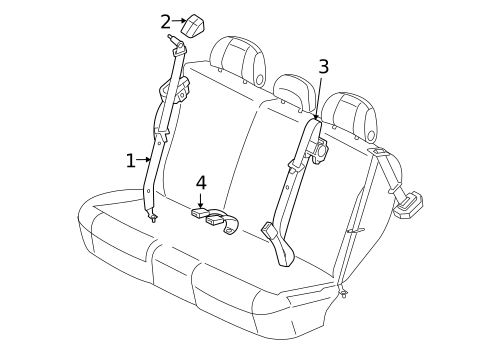 Seat Belt for 2005 Ford Escape #0
