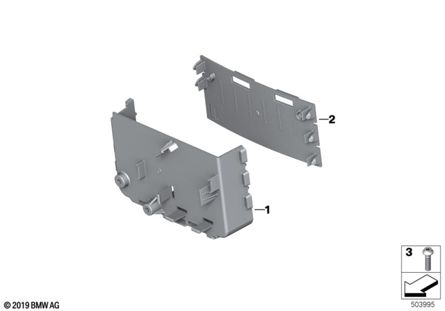 61358396354 - Fuel System: Bracket for Control Modules -  for BMW-Motorrad Image