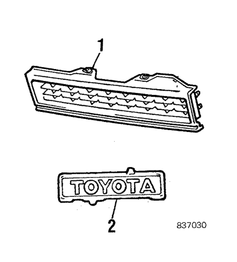 Grille for 1984 Toyota Starlet #0