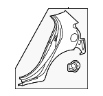 6160252540 - Body: Quarter Panel for Toyota: Yaris Image