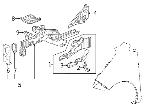 Structural Components & Rails for 2013 Chevrolet Spark #0