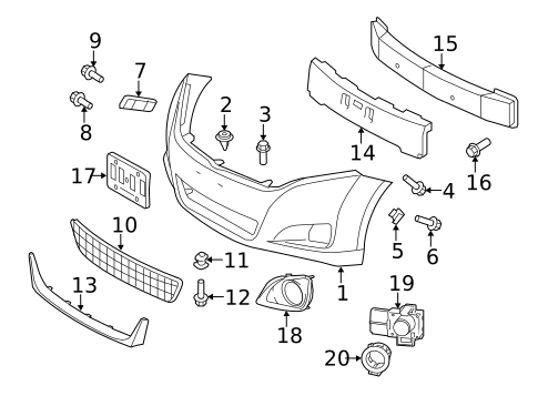 Bumper & Components - Front for 2015 Toyota Venza #0
