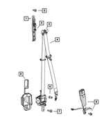 1VL07LC5AF - Restraints: Front Outer Seat Belt, Left for Mopar Image