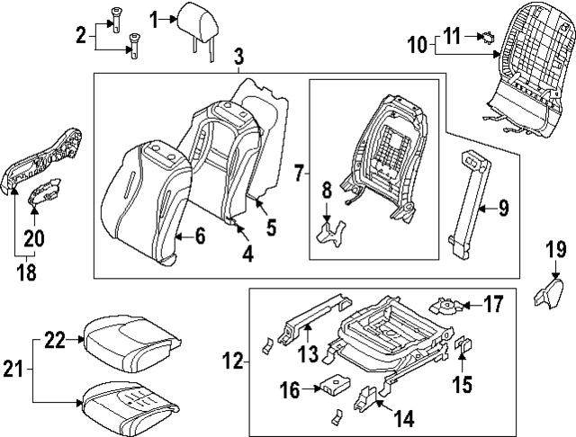 88600R0965OFB - : Track Assembly for Kia Image