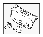 81750B1000RRY - Body: Trunk Lid Trim for Hyundai Image