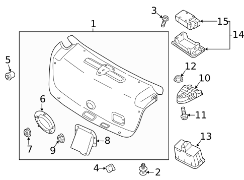Interior Trim - Trunk for 2015 Hyundai Genesis #0